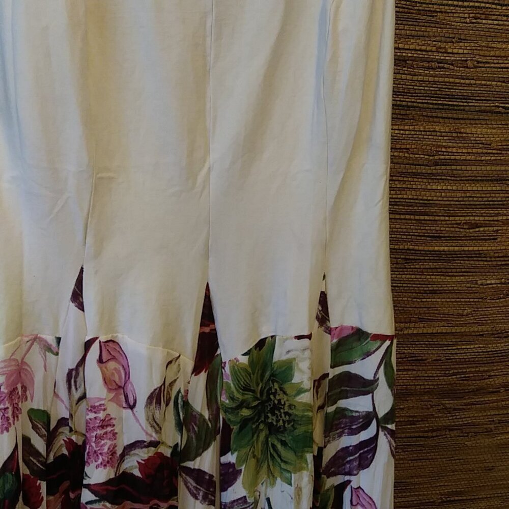 ๐ Vasna Boho Dress 2X โ Pink & Burgundy Floral Chiffon Skirt - Plus Size - Picture 4 of 13
